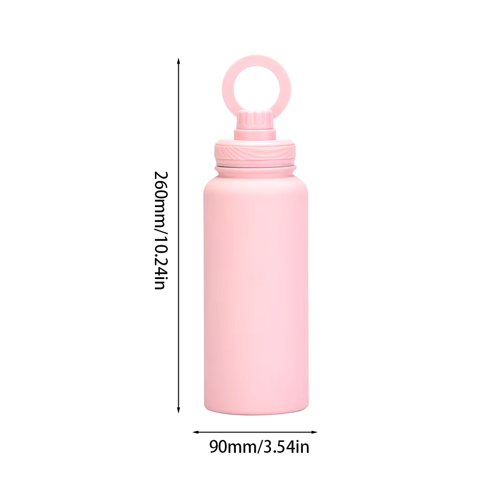 For Magsafe 1L/950ML Insulated Bottle Water Bottle with Rotating Phone Holder Thermal Water Cup Thermal Mug for Outdoor Sports