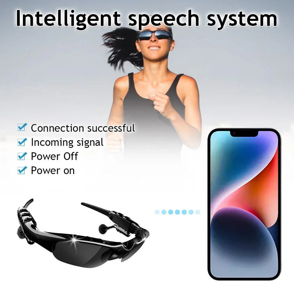 5.0 Smart Bluetooth Audio Glasses Outdoor Sports Cycling Surround Sound Headphones Listen to Music Call Polarized Sunglasses