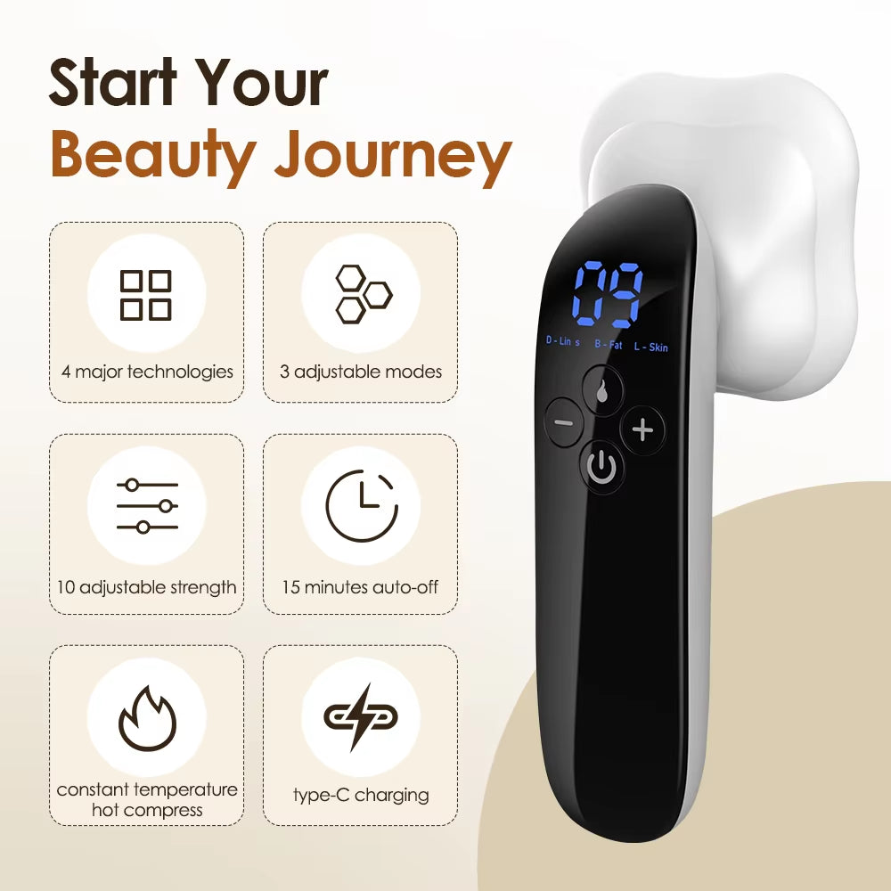 Electric Fat Remover Body Massager for Belly Waist Arm Leg Butt Cordless Body Sculpting Machine