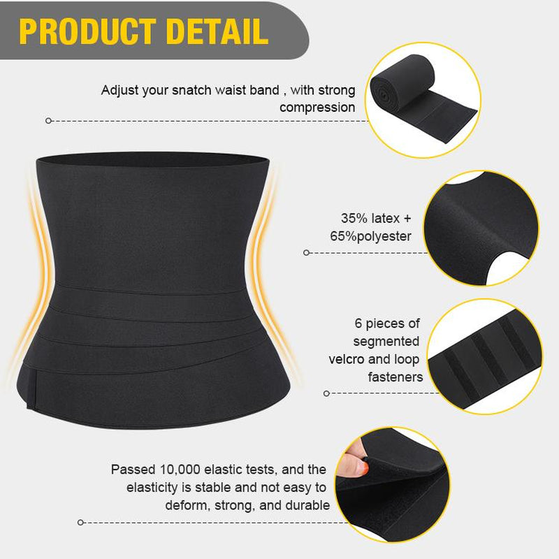 Soo Slick Waist Wrap for Tummy Control: Snatch Me up Waist Trainer Belt Fits up to 5XL. Enjoy Sexy, Comfortable Shapewear That Flatters Every Figure!